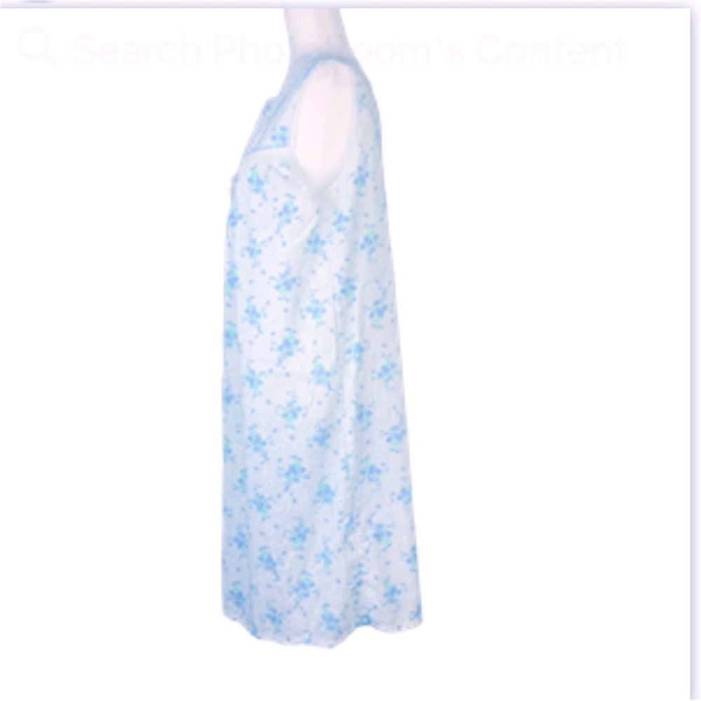 Willow Creek Vintage Nightgown 80's Forget Me Nots Floral Med/Large - Picture 4 of 8
